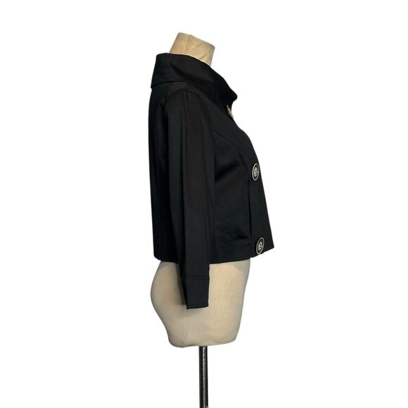 Selé black 3/4 sleeves crop jacket size small - Picture 9 of 11